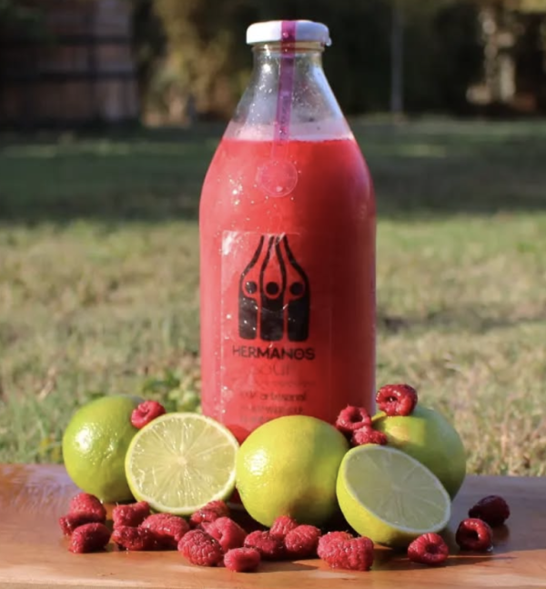 Pisco Sour Artesanal Hermanos Sour Frambuesa 1 litro